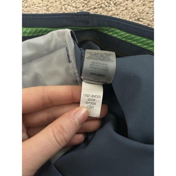 Bonobos Men’s Navy Golf Pants 32x34 Slim Performance Fabric Lightweight - Picture 10 of 11